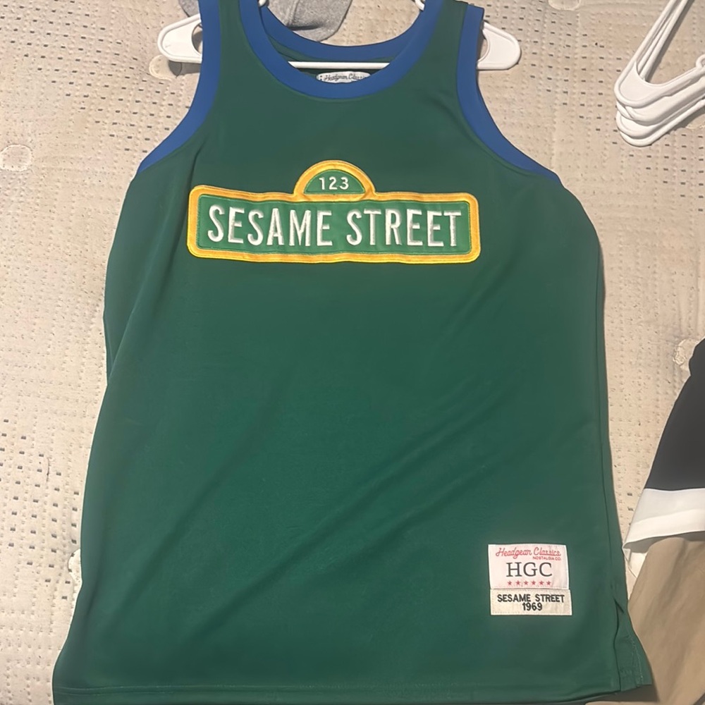 Sesame Street Green Tank Top